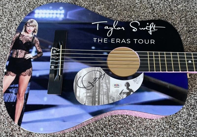 Taylor Swift Signed Custom Guitar (PSA) - 3