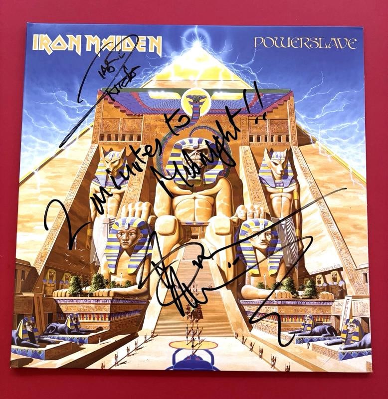 BRUCE DICKINSON & NICKO Signed IRON MAIDEN Vinyl Album PSA DNA COA w Inscription - 2