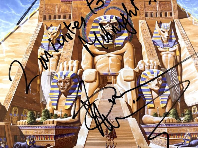 BRUCE DICKINSON & NICKO Signed IRON MAIDEN Vinyl Album PSA DNA COA w Inscription - 3