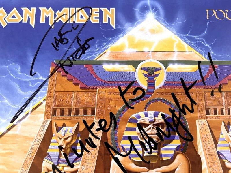 BRUCE DICKINSON & NICKO Signed IRON MAIDEN Vinyl Album PSA DNA COA w Inscription - 4