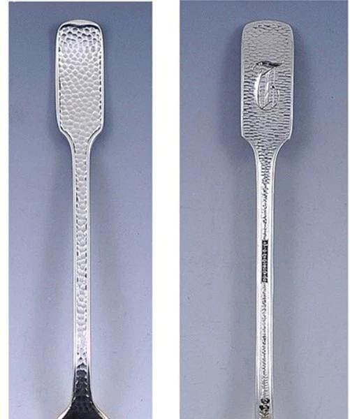 12 Antique c1875 Aesthetic Movement Gorham Sterling Silver Demitasse Spoons - 6