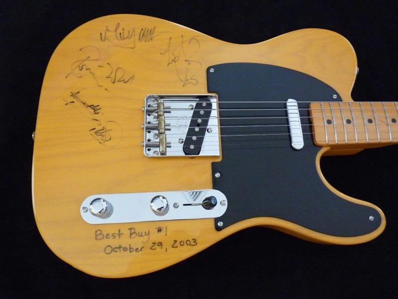 The Rolling Stones: Mick Jagger, Keith Richards, Ronnie Wood & Charlie Watts Signed Guitar (Beckett - 2