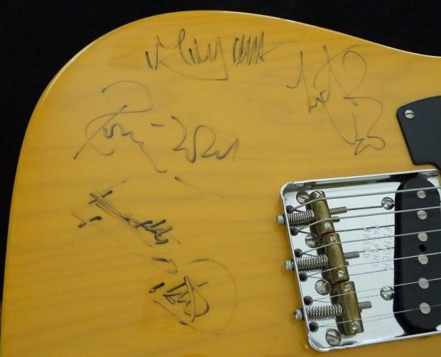 The Rolling Stones: Mick Jagger, Keith Richards, Ronnie Wood & Charlie Watts Signed Guitar (Beckett - 3
