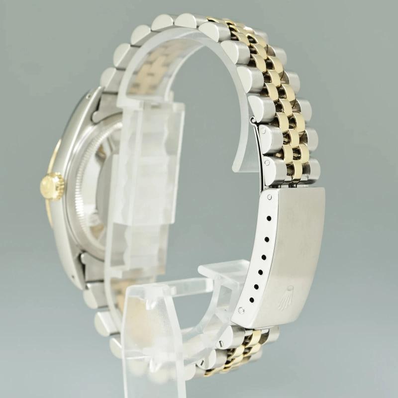 DIAMOND Pearl Rolex DateJust 16233 Two-Tone Yellow Gold Jubilee Watch Box - 4