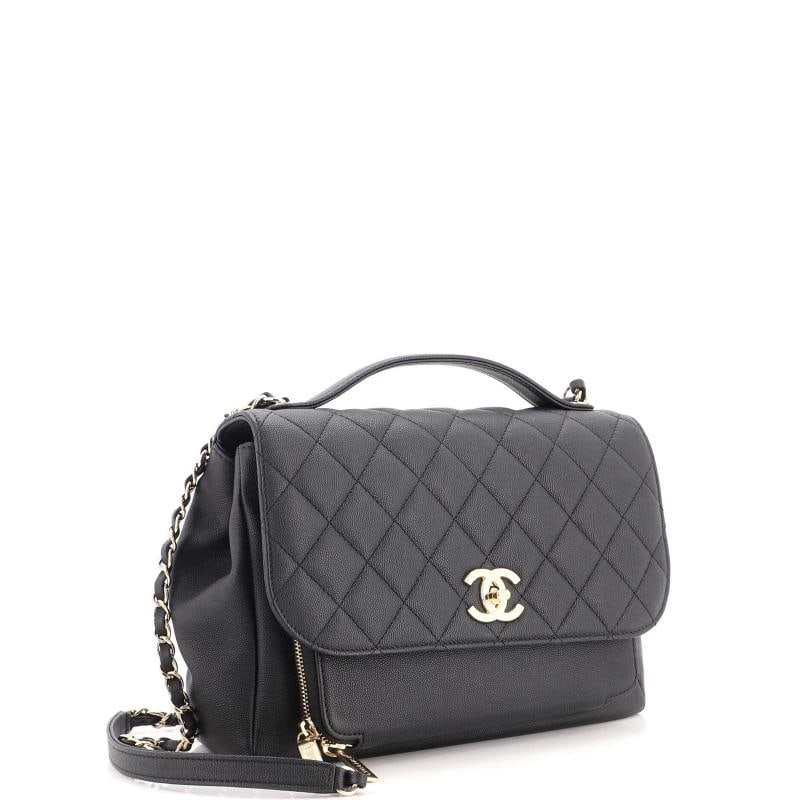 Chanel Business Affinity Flap Bag Quilted Caviar Large - 2