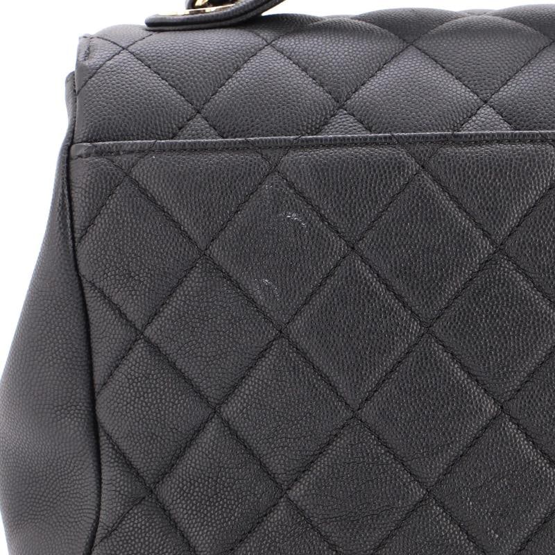 Chanel Business Affinity Flap Bag Quilted Caviar Large - 6
