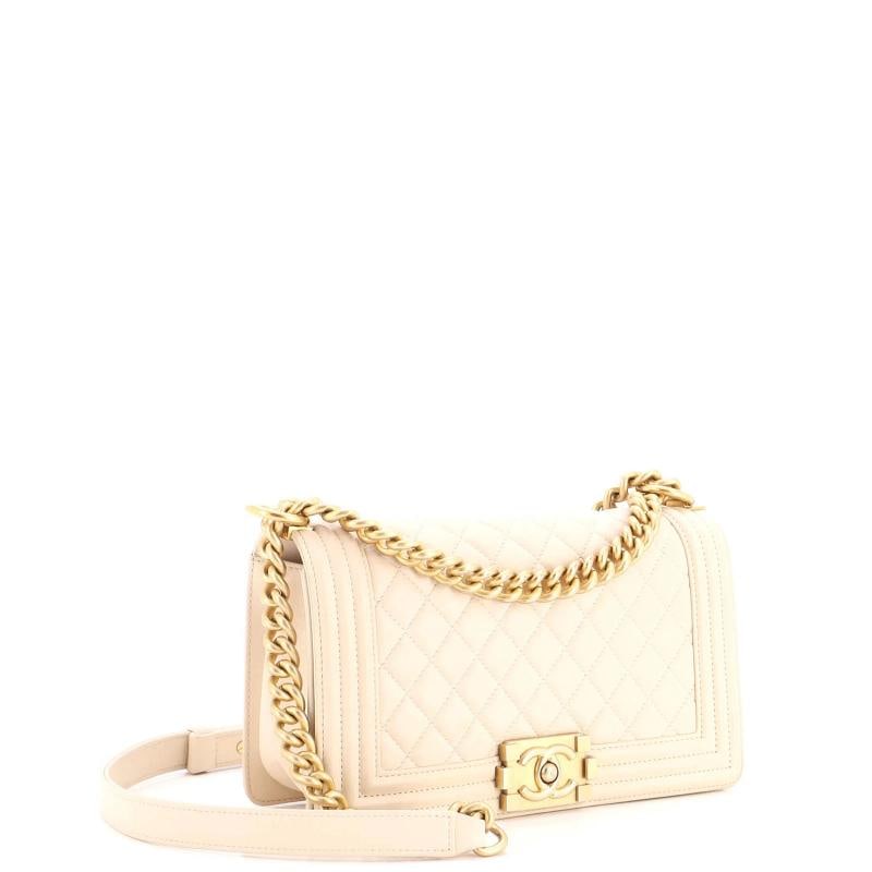 Chanel Boy Flap Bag Quilted Lambskin Old Medium - 2