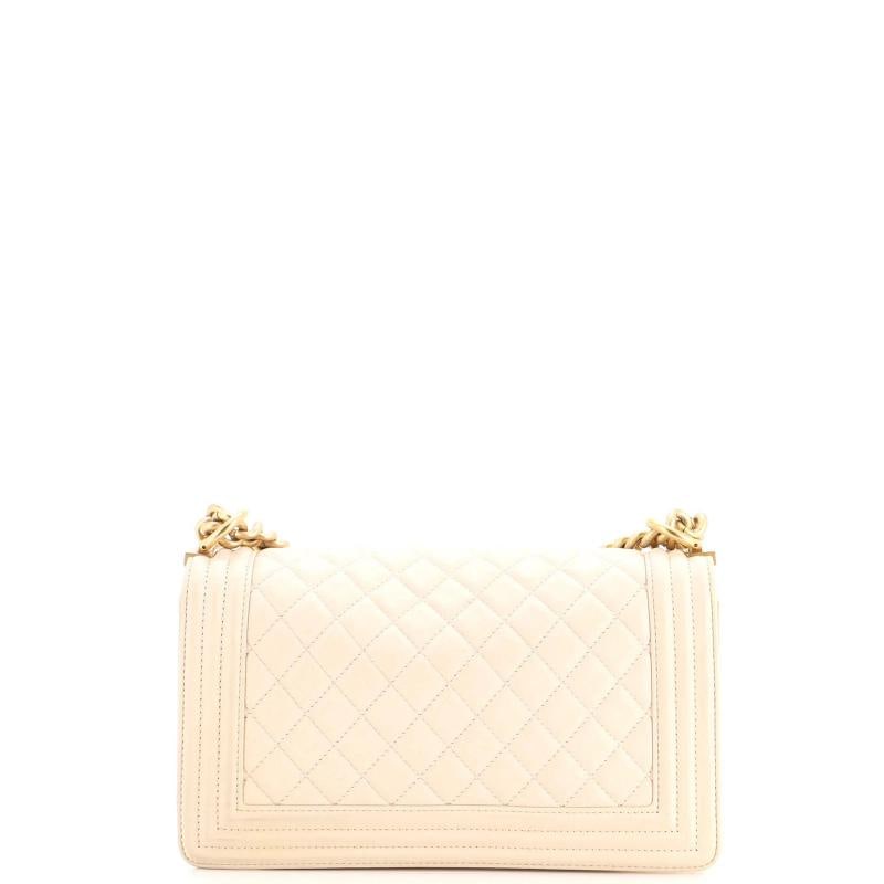 Chanel Boy Flap Bag Quilted Lambskin Old Medium - 3