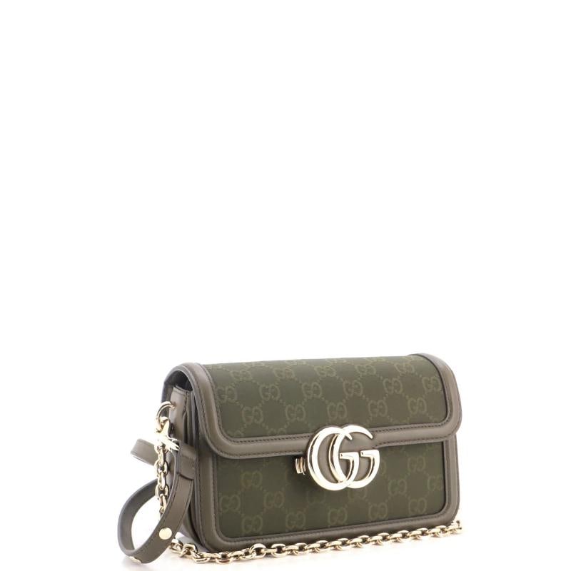 Gucci Go Shoulder Bag GG Canvas with Leather Small - 2