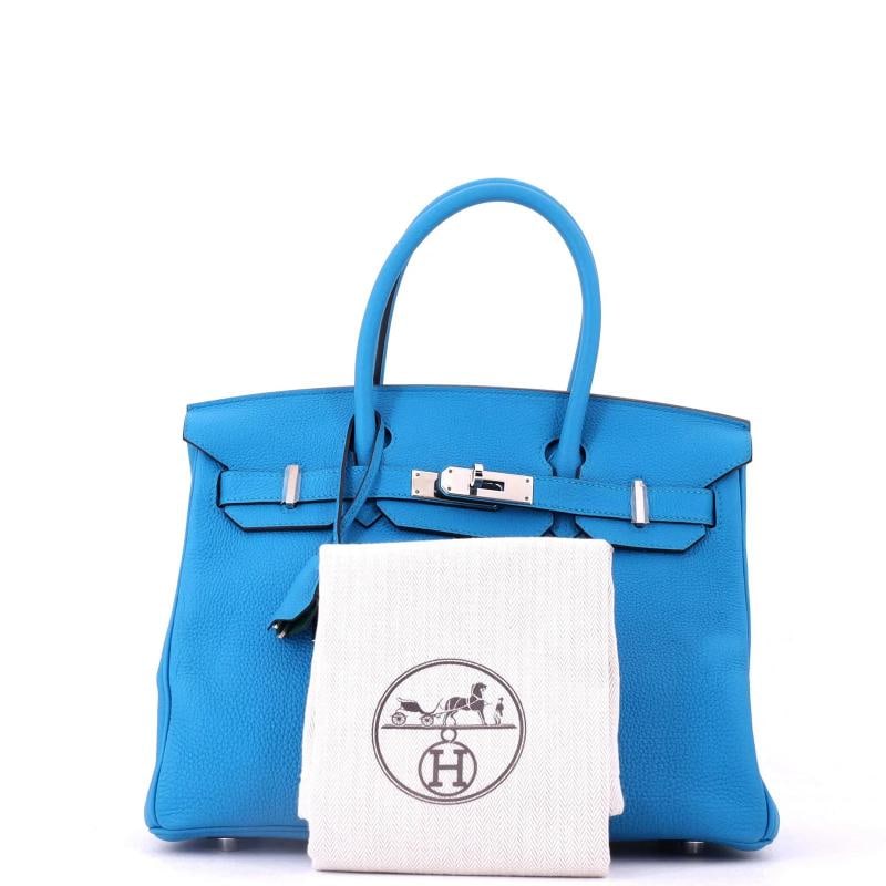 Hermes Birkin Handbag Verso Togo with Palladium Hardware 30 - 2