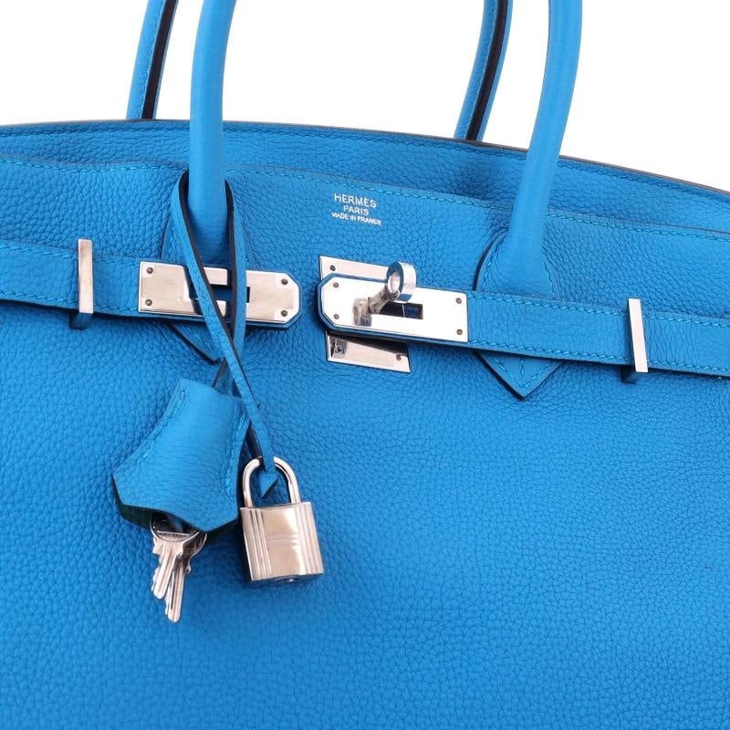 Hermes Birkin Handbag Verso Togo with Palladium Hardware 30 - 7