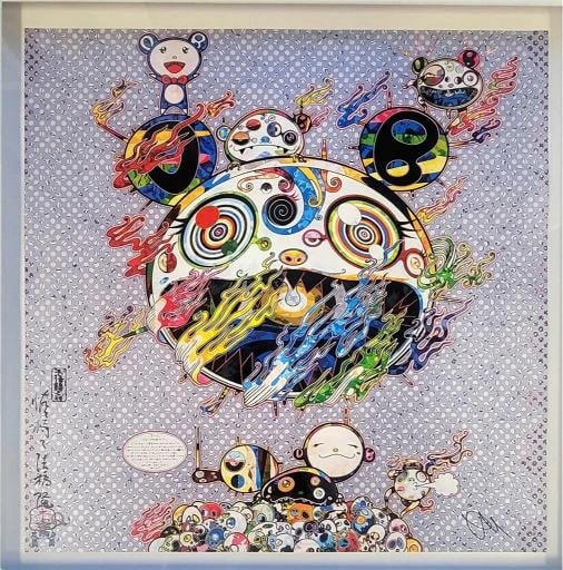 Takashi Murakami 2013 Chaos Offset Lithograph 20 x 20 Print Framed #'ed 138/300 - 2