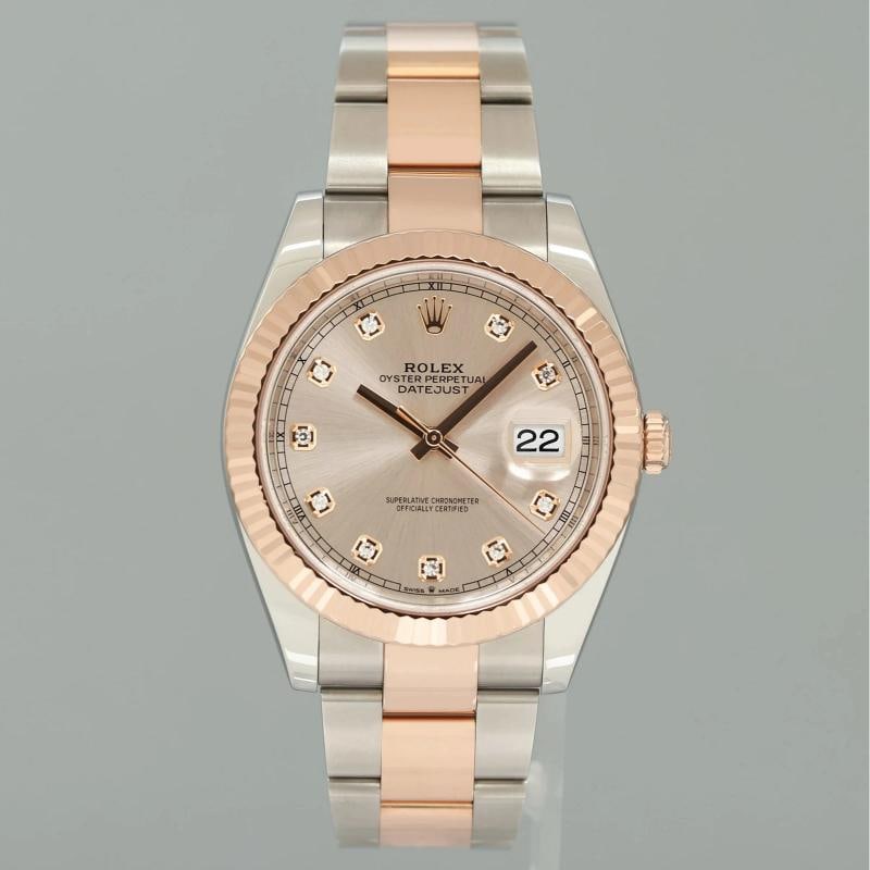 2024 NEW PAPERS Rolex DateJust 41 126331 Diamond Rose Gold Two-Tone Watch Box - 2