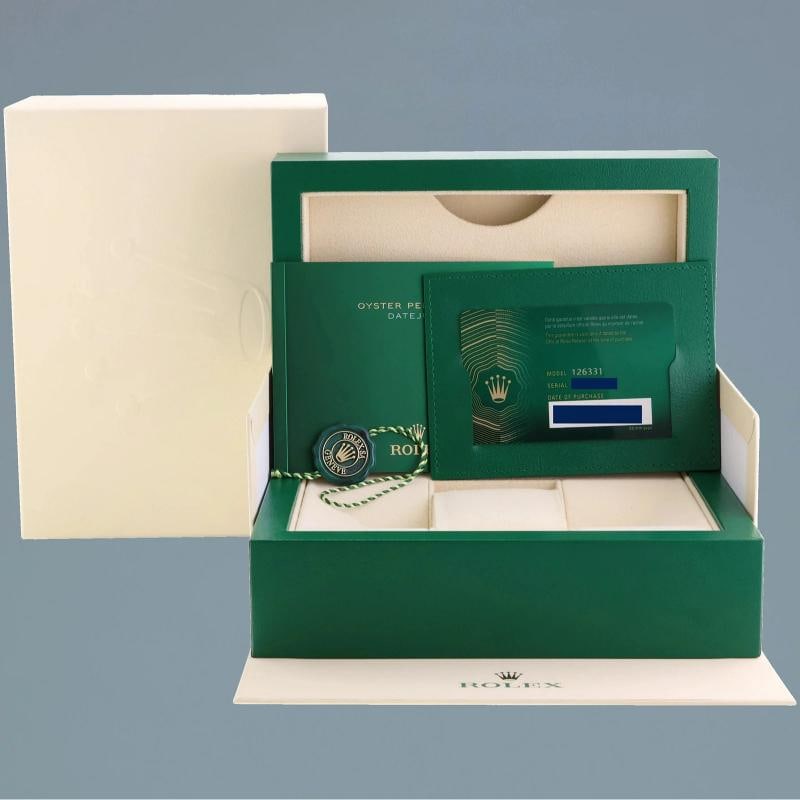 2024 NEW PAPERS Rolex DateJust 41 126331 Diamond Rose Gold Two-Tone Watch Box - 7