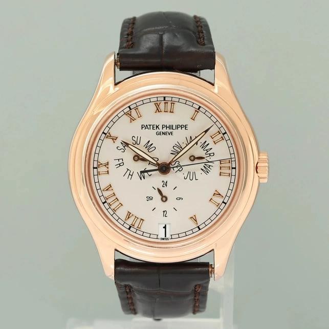 PAPER MINT Patek Philippe Rose Gold Annual Calendar 5035R White Roman 37mm Watch - 12