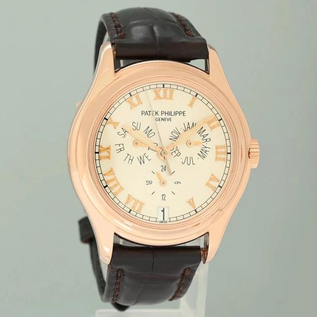PAPER MINT Patek Philippe Rose Gold Annual Calendar 5035R White Roman 37mm Watch - 13