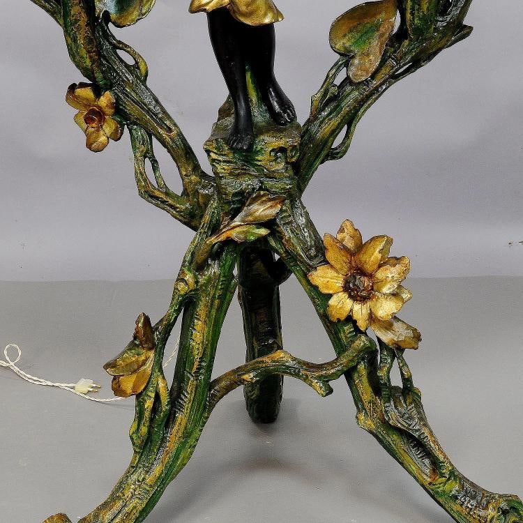 19th Century Venetian Grotto Table with Fairy Tale Elf - 3