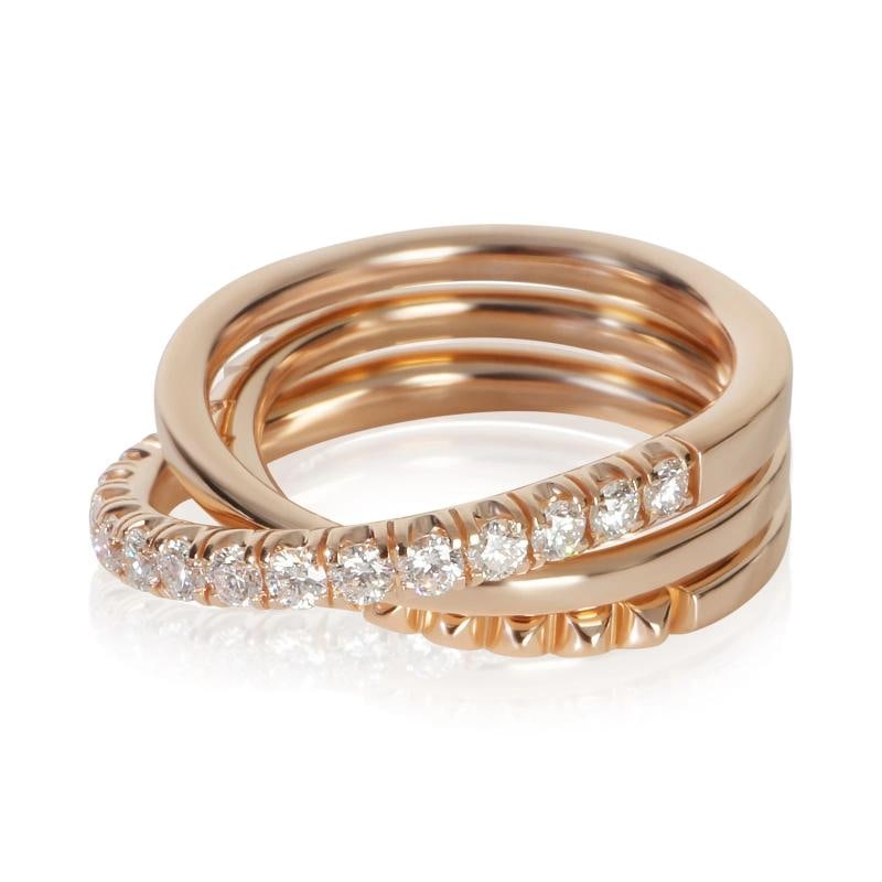 Cartier Rose Gold Diamond Etincelle Ring - 2