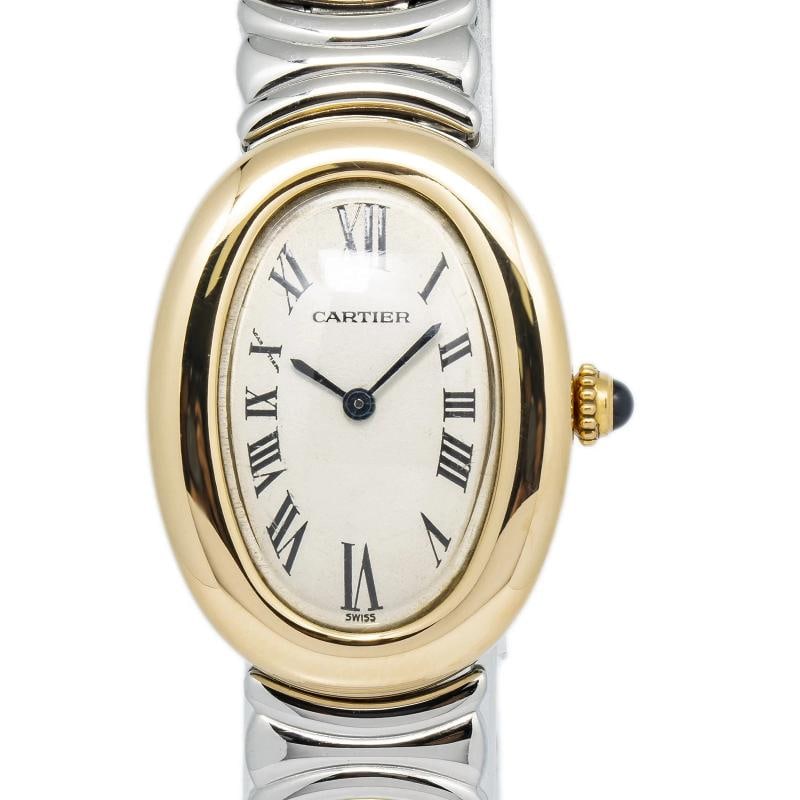 Cartier Baignoire 1920 W40002F2 18k YG Two Tone Off-White Dial Quartz Watch 22mm - 2