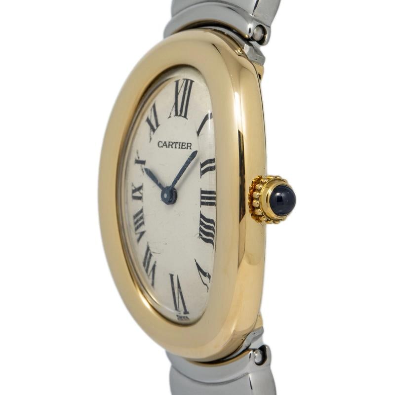 Cartier Baignoire 1920 W40002F2 18k YG Two Tone Off-White Dial Quartz Watch 22mm - 3