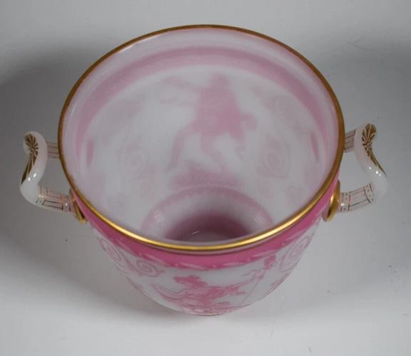 Rare Baccarat Pink Cameo Wine Cooler - Circa 1870 - 6