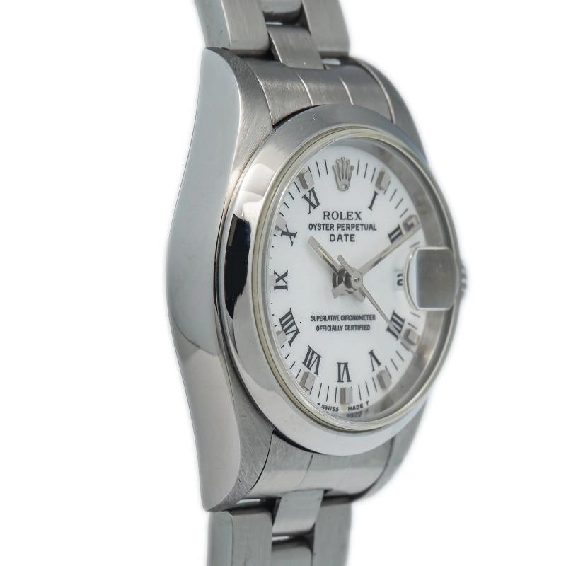 Rolex DateJust 69160 Stainless Oyster Auto White Dial Women Watch 26mm - 3