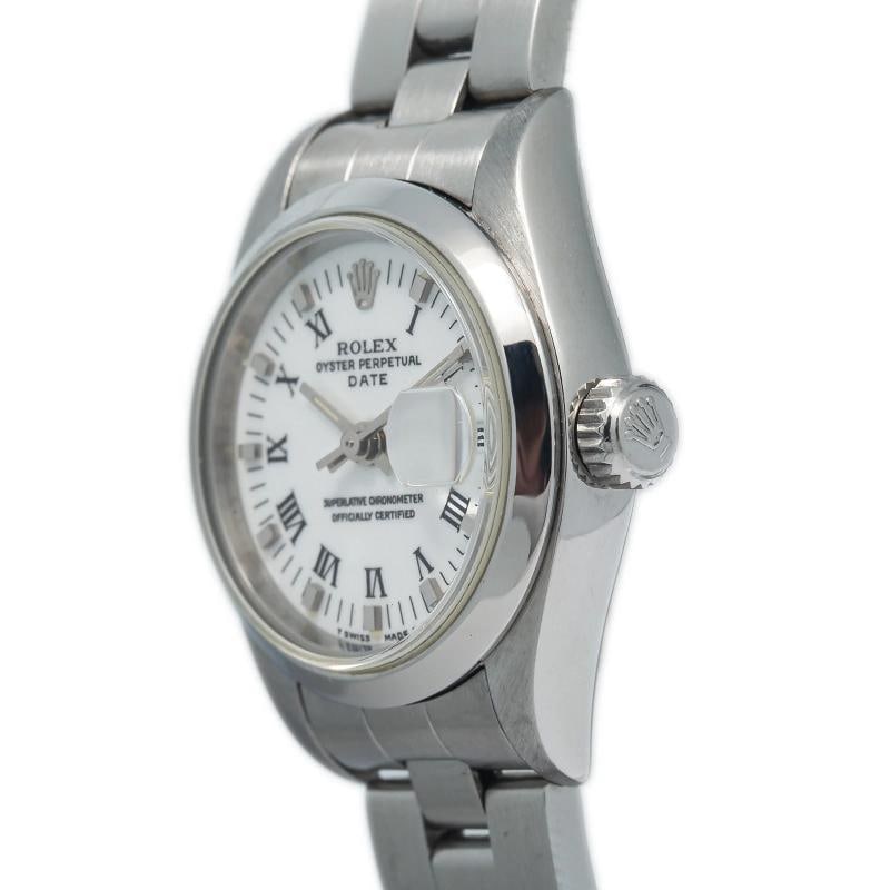Rolex DateJust 69160 Stainless Oyster Auto White Dial Women Watch 26mm - 4