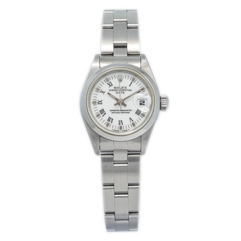 Rolex DateJust 69160 Stainless Oyster Auto White Dial Women Watch 26mm - 5