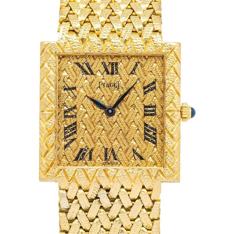 Piaget Vintage 9133P5 18K Textured Gold Manual Winding Ladies Watch 23mm - 2
