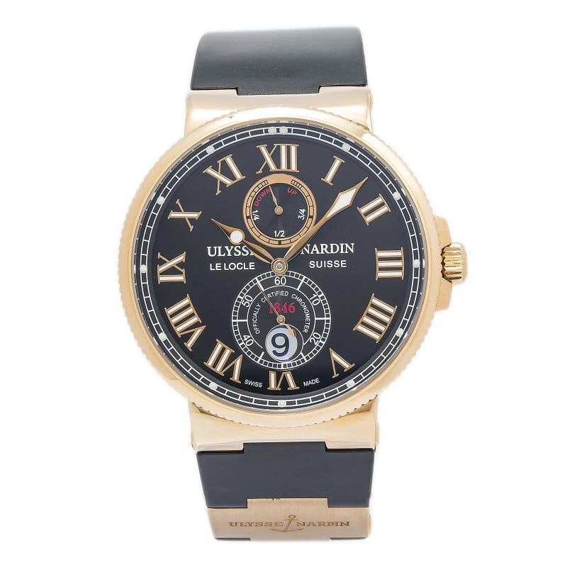 Ulysse Nardin Maxi Marine Chronometer 266-67 18k Rose Gold Men Watch 43mm (1 of 6)