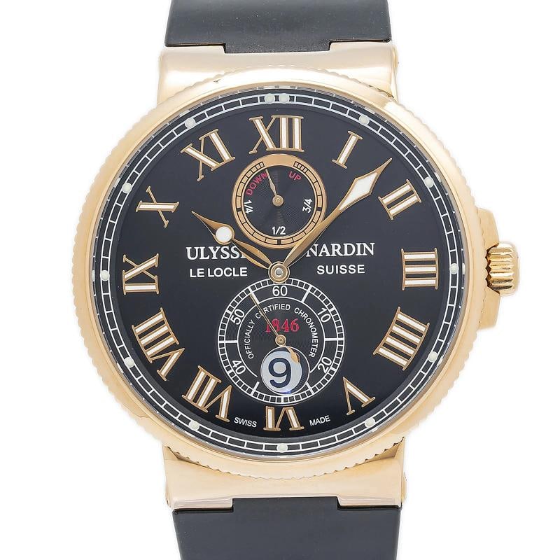 Ulysse Nardin Maxi Marine Chronometer 266-67 18k Rose Gold Men Watch 43mm - 2