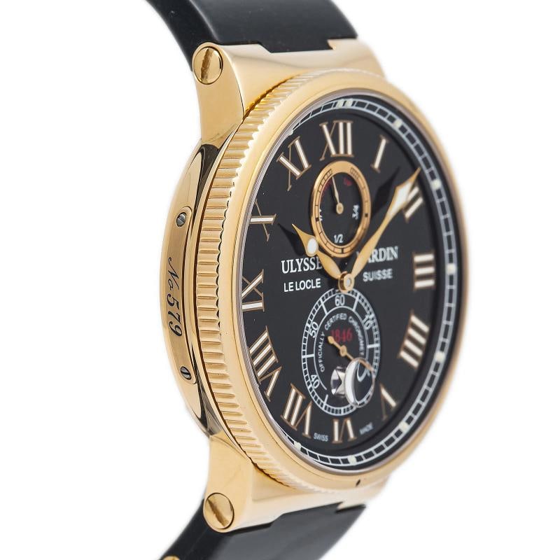 Ulysse Nardin Maxi Marine Chronometer 266-67 18k Rose Gold Men Watch 43mm - 4