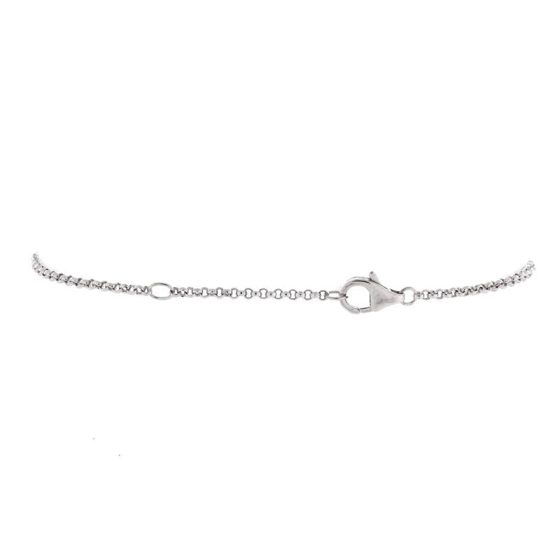 Cartier Agrafe Cable Chain Bracelet 18K White Gold with Diamonds - 3