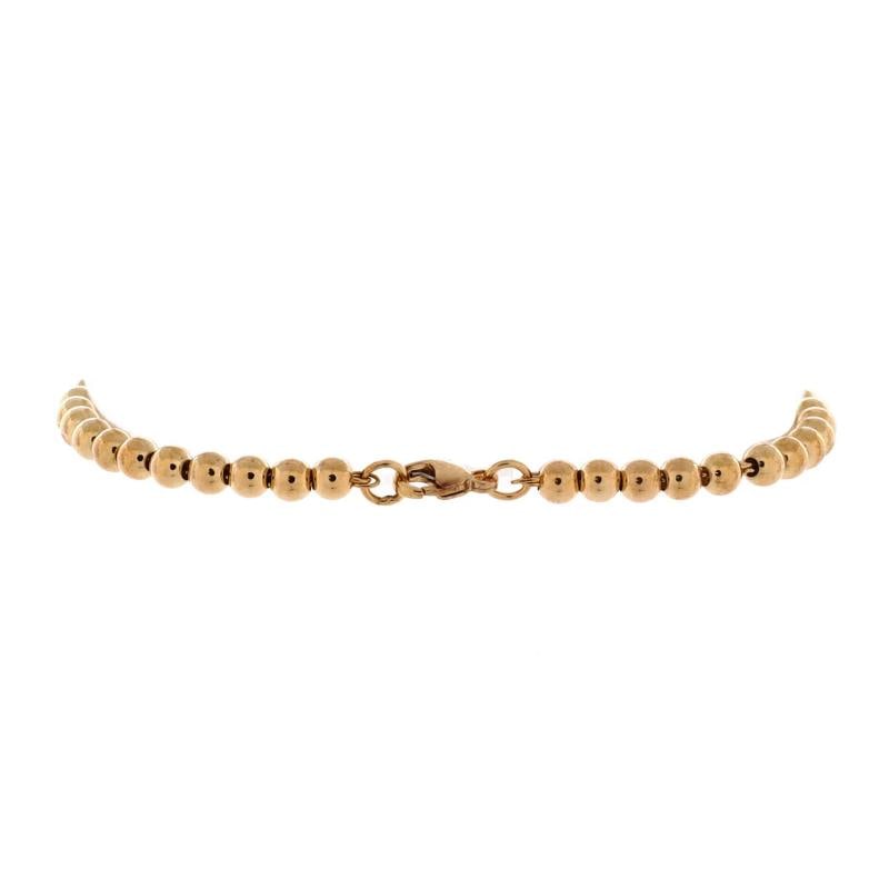 Tiffany & Co. Return To Tiffany Heart Tag Bead Bracelet 18K Yellow Gold Mini - 6