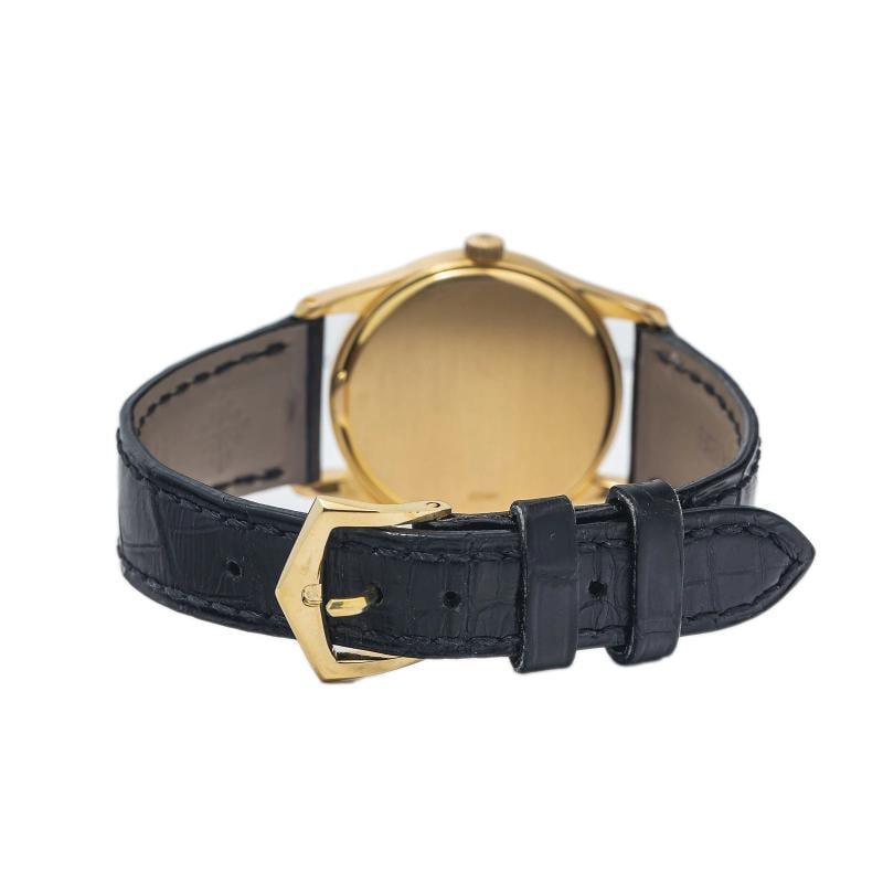 Patek Philippe Calatrava 3796J 18k Yellow Gold Hand Wind leather band Watch 31mm - 5