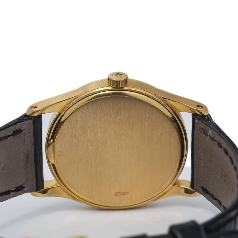 Patek Philippe Calatrava 3796J 18k Yellow Gold Hand Wind leather band Watch 31mm - 6
