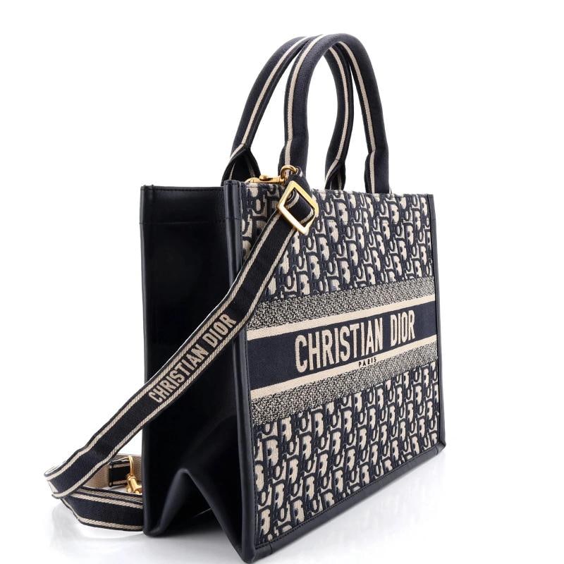 Christian Dior Book Tote with Strap Oblique Canvas Medium - 2