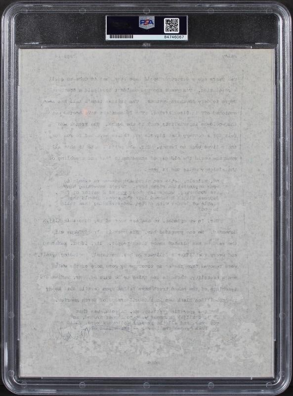 Malcolm X Authentic Signed 8.5x11 Document PSA/DNA Slabbed - 2