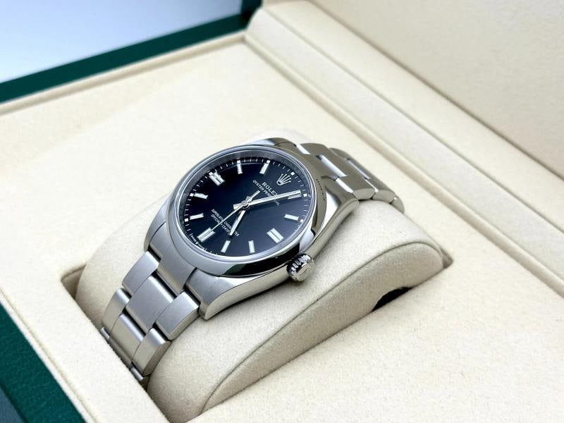2025 Rolex Oyster Perpetual 126000 36mm Black Dial Stainless Steel Box Papers - 3