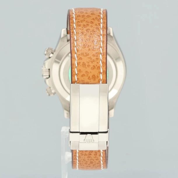 2006 MINT PAPERS Rolex Daytona 18k White Gold 116519 Meteorite Roman Leather - 5