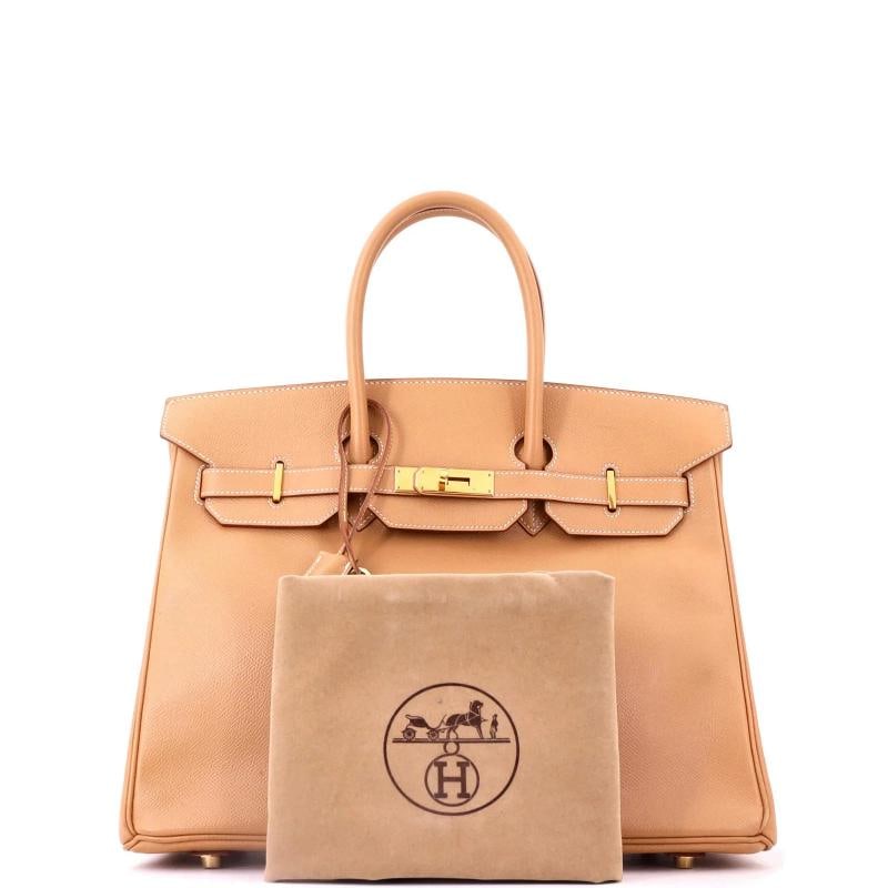 Hermes Birkin Handbag Brown Courchevel with Gold Hardware 35 - 2