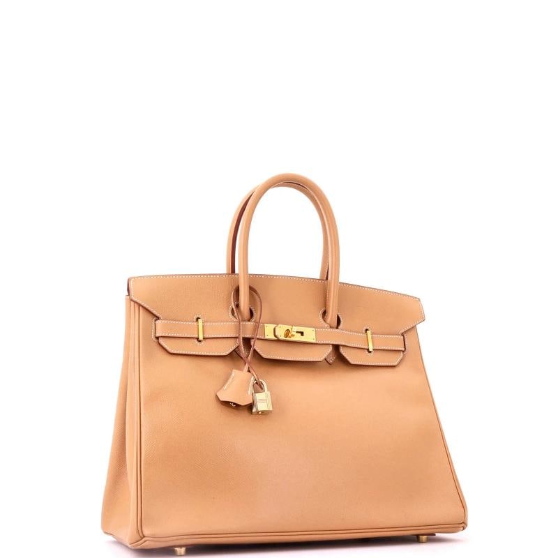 Hermes Birkin Handbag Brown Courchevel with Gold Hardware 35 - 3