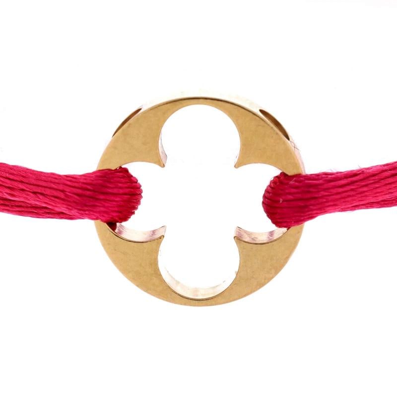 Louis Vuitton Empreinte Bracelet Silk Cord with 18K Yellow Gold - 3
