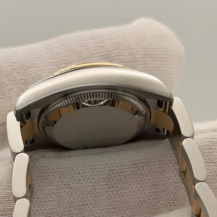 Rolex Ladies Datejust 179173 26mm Silver Diamond Dial 18k Gold Steel Box Paper - 10