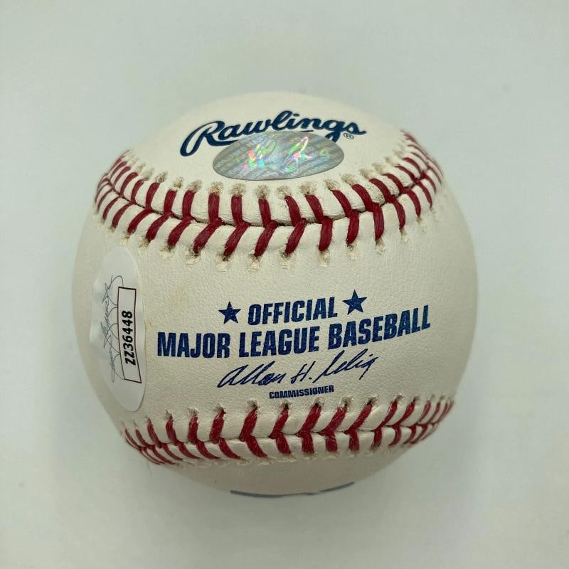 Beautiful Nolan Ryan Signed Heavily Inscribed Career STAT Baseball JSA COA - 6