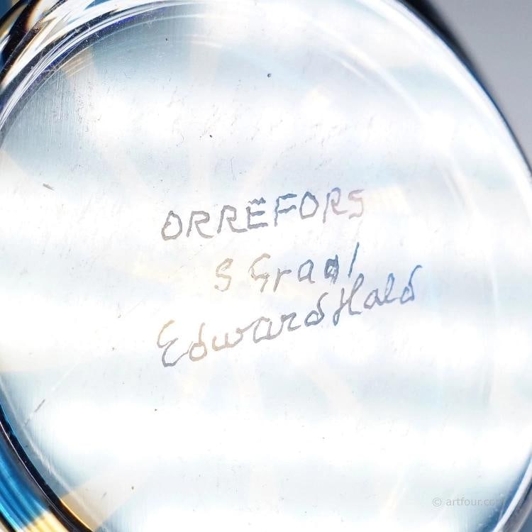 Vintage Slip Graal Bowl by Edward Hald for Orrefors, Sweden - 8