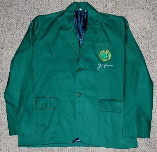 JACK NICKLAUS SIGNED THE MASTERS GREEN JACKET AUGUSTA NATIONAL BECKETT COA 1986 - 4