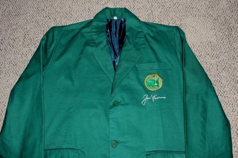 JACK NICKLAUS SIGNED THE MASTERS GREEN JACKET AUGUSTA NATIONAL BECKETT COA 1986 - 5