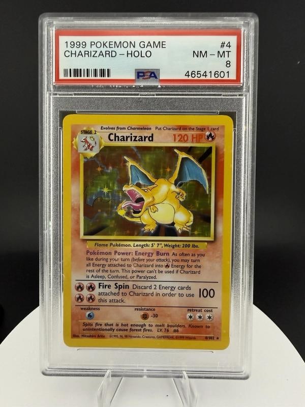 Wizards of the Coast 1999 Pokemon TCG Base Set Charizard 4/102 Holo PSA 8 Ã°Å¸&# (1 of 10)