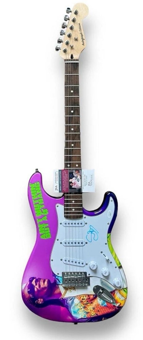 Snoop Dogg Signed Guitar Doggystle JSA COA Custom 1/1 Graphics! Drop It Like Its - 2